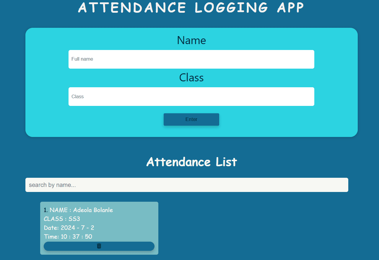 Attendance app